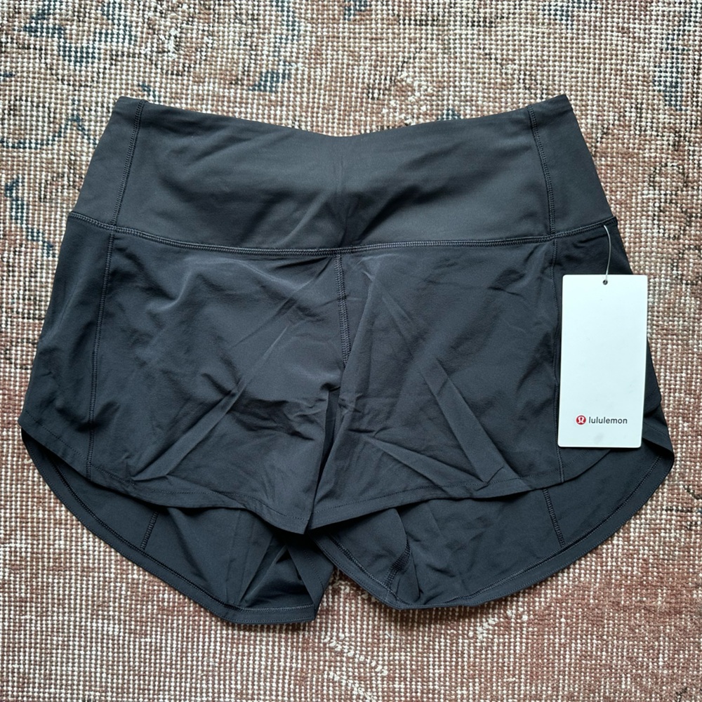 lululemon speed up HR short 4” lined running shorts NWT size 6